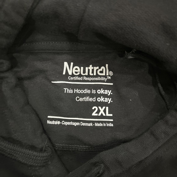 AMP Black Hoodie Neutral Size 2XL - Picture 4 of 5